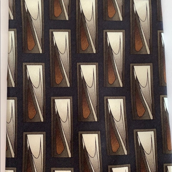 Mosaic Designer Necktie - Hand Made - Pure Silk - Picture 2 of 5